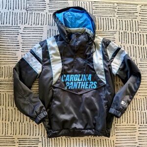 Carolina Panthers Starter black and blue windbreaker